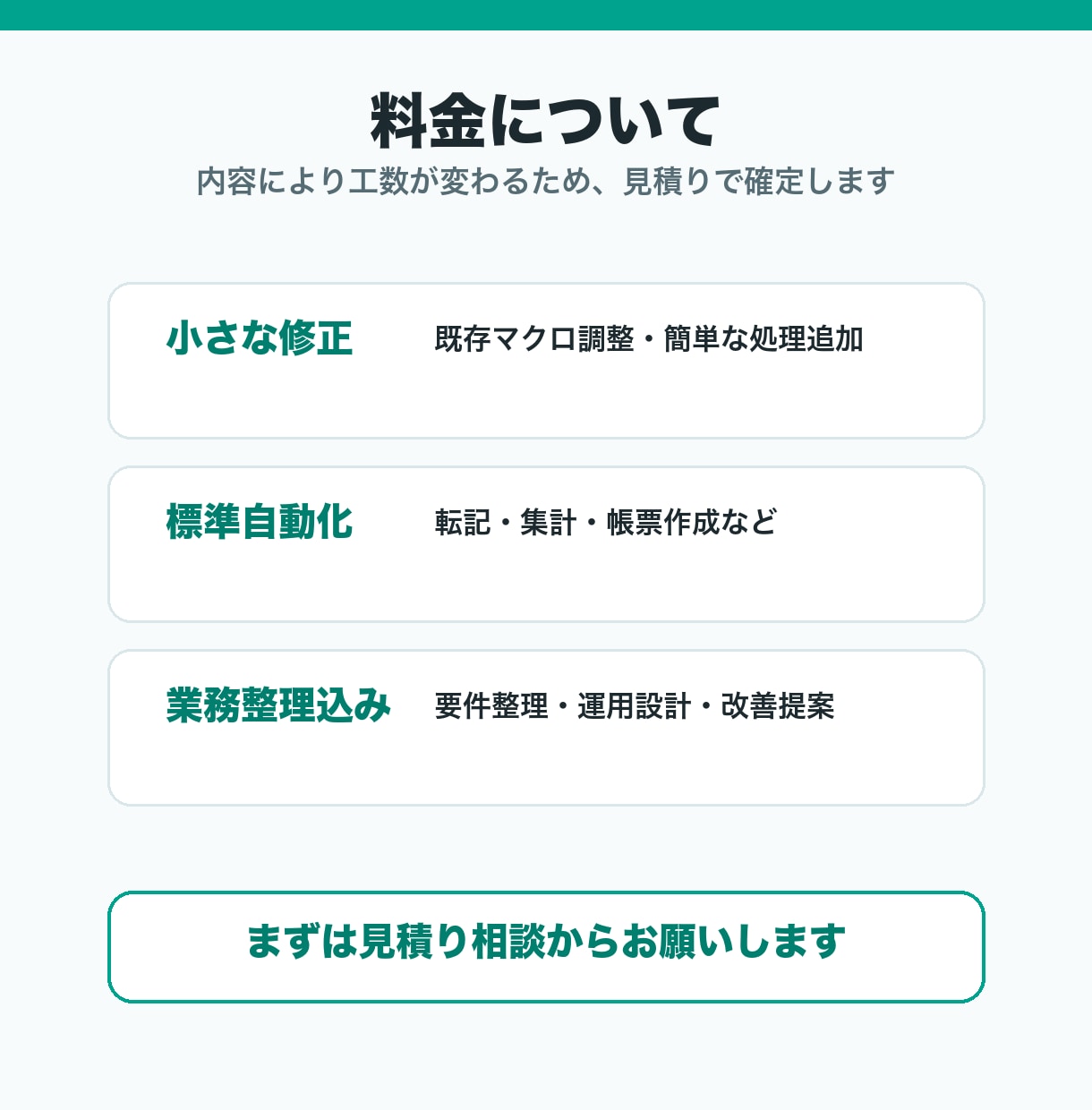 Excel業務の自動化を支援しますます 業務整理からVBA・GASまで伴走します イメージ5