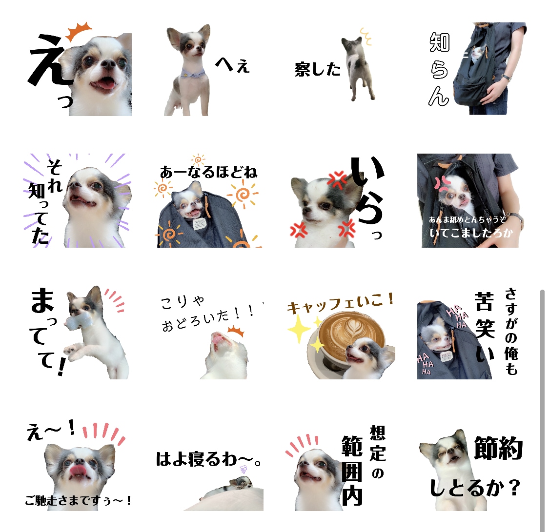 お子さまや愛犬のLINEスタンプ作成します ほっこり笑っちゃう日常で使えるスタンプ！ イメージ2