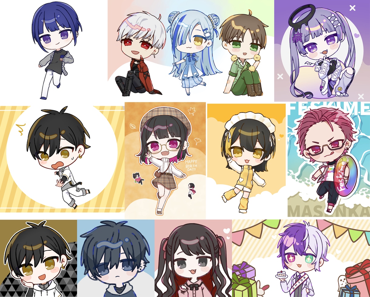 サムネ/立ち絵/SD/何でも描きます ご依頼が初めての方も大歓迎！即日対応します！ イメージ7