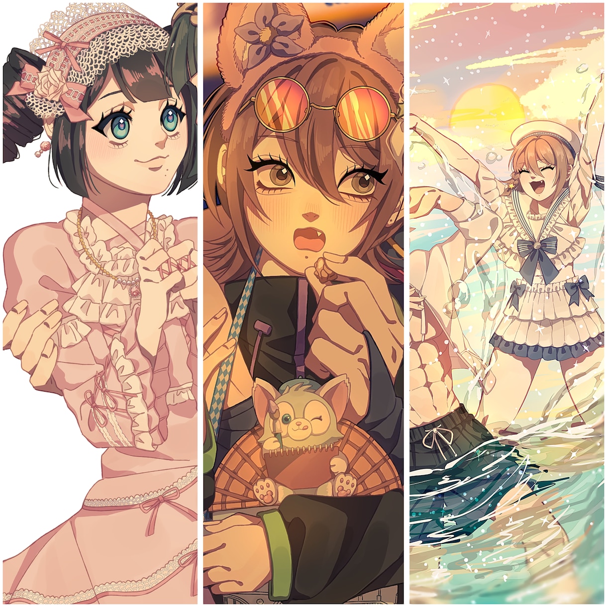 ご希望のイメージに寄り添うイラストを描きます 立ち絵/二次創作/オリキャラ/ちびキャラ/夢絵なども対応！ イメージ2