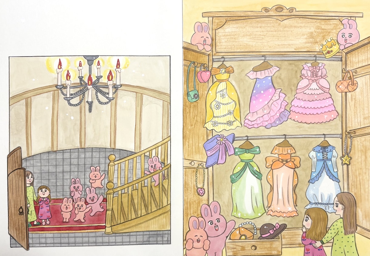 完全手描きイラスト！あなたのお話を絵本にします 元・絵本出版社の編集者が、あなたが考えたお話を絵本にします！ イメージ6