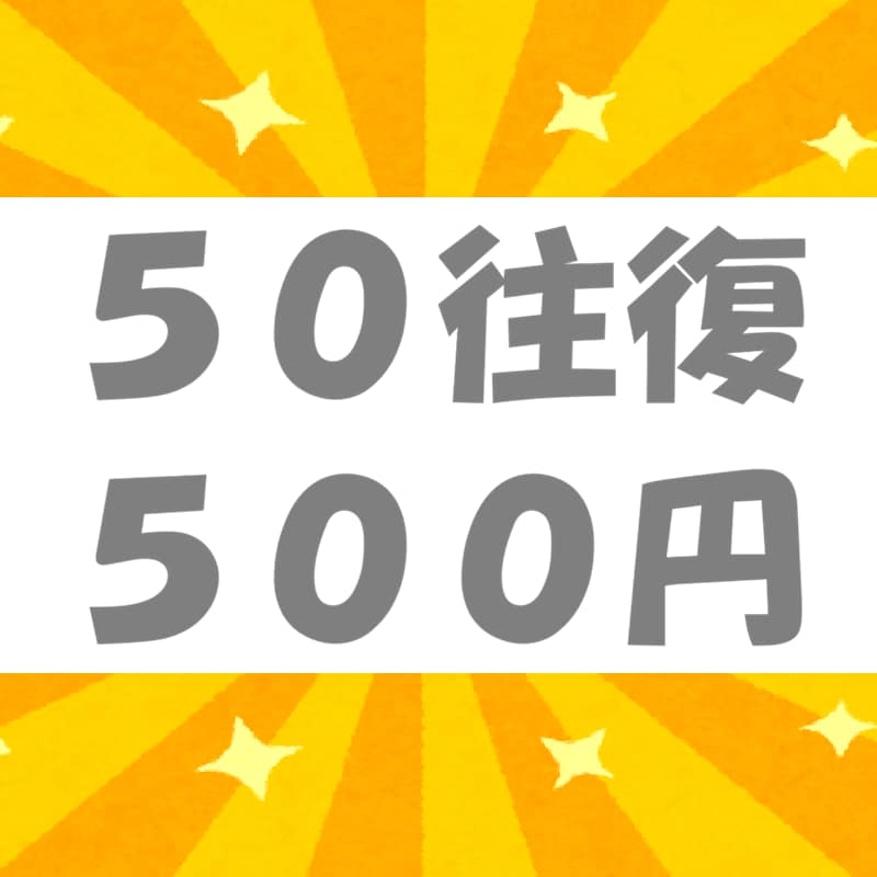 初回５０往復●リピーターさま１００往復●雑談します 最安値●共感・傾聴・アドバイス・愚痴なし●話しかけ・質問なし イメージ3