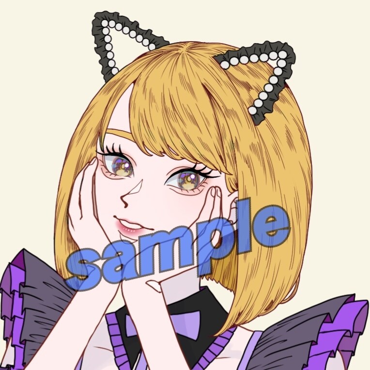 キラキラおめめのかわいいイラストを描きます SNSアイコンにつかえる！SNSで映える！可愛いイラスト イメージ3