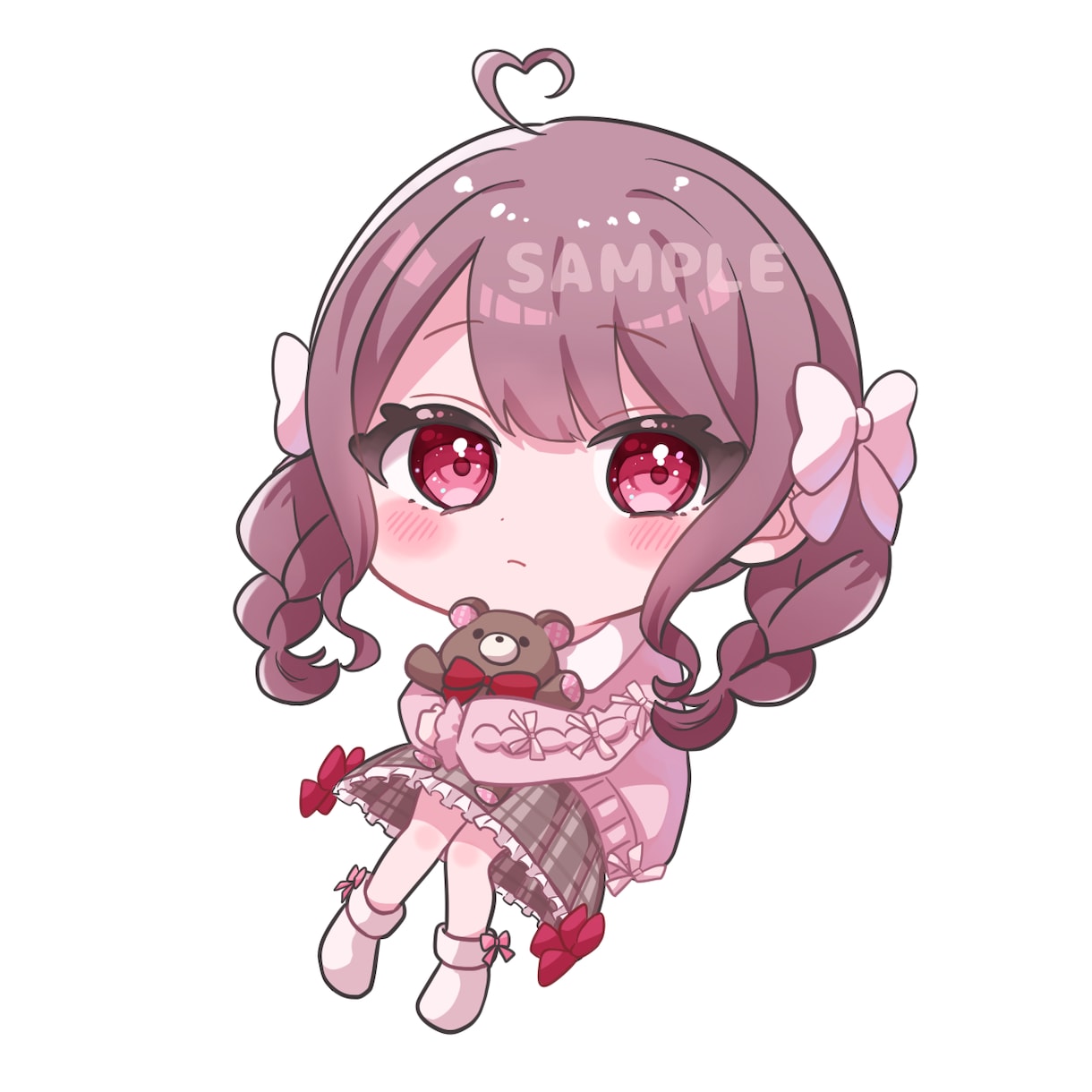 アイドル・配信者様に好評！可愛いミニキャラ描きます 可愛いミニキャライラストを心を込めて制作いたします。 イメージ9