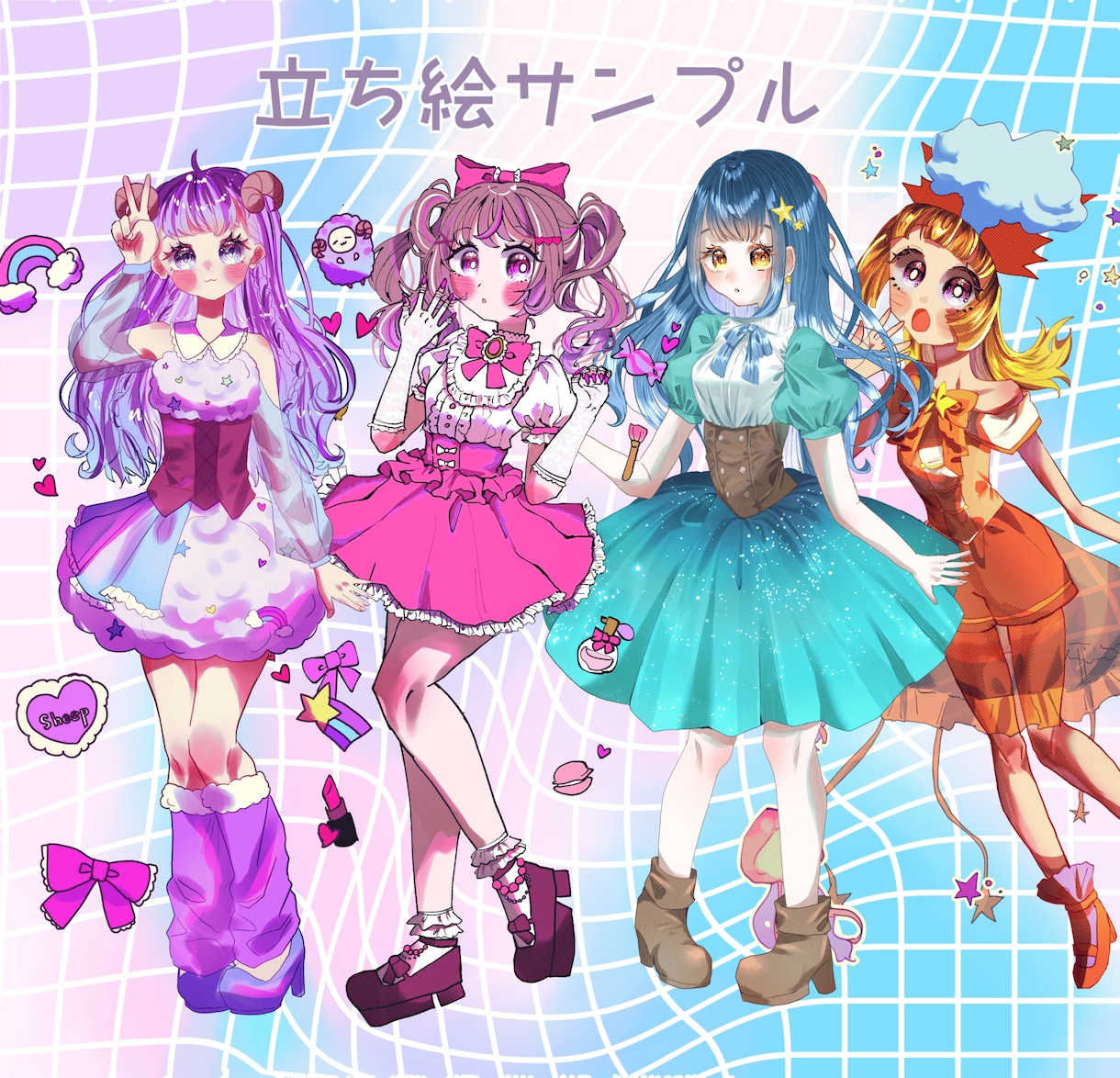 TRPG.IRIAMなどの立ち絵制作します IRIAM、TRPGなどに使える立ち絵制作します！ イメージ5