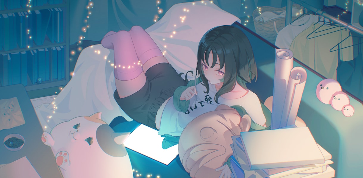 イラスト制作承ります キャラクターデザインをはじめ、背景付きのイラスト制作まで イメージ1