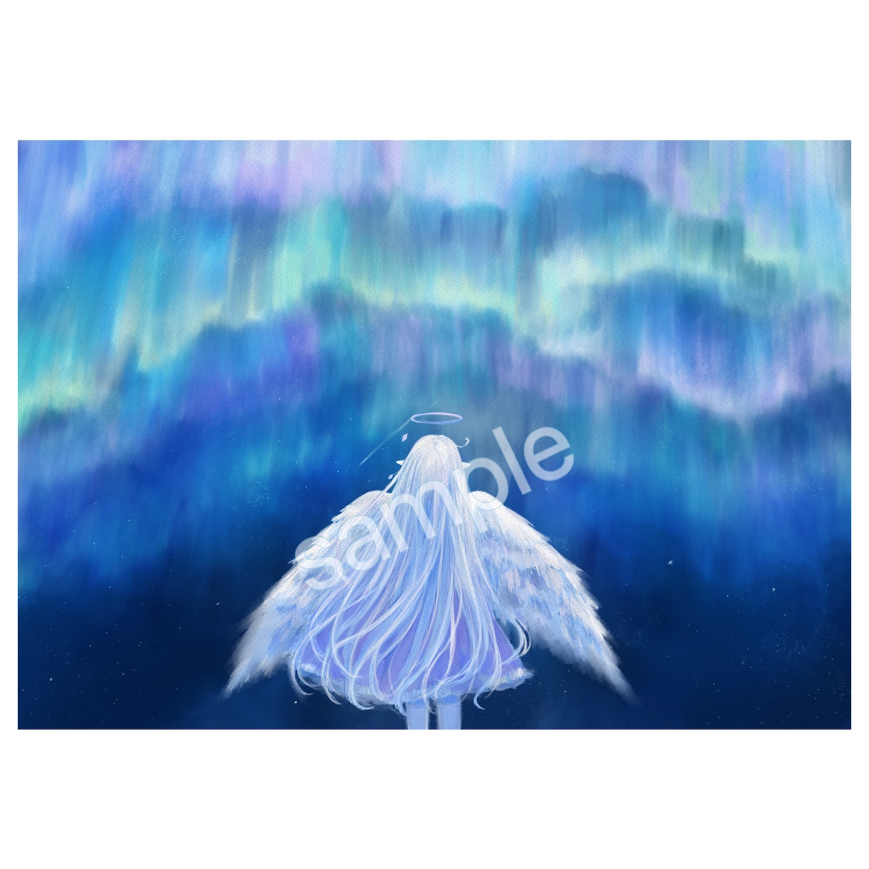 歌ってみたイラストや動画用サムネなど制作します 水彩で可愛く儚い、あなたの青で描きます！ イメージ9