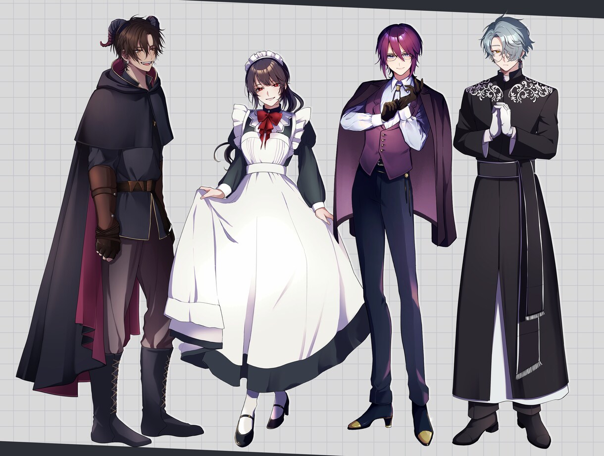 商用利用OK！ご希望のイラスト制作します TRPG・動画用立ち絵・アイコン・一枚絵など イメージ1