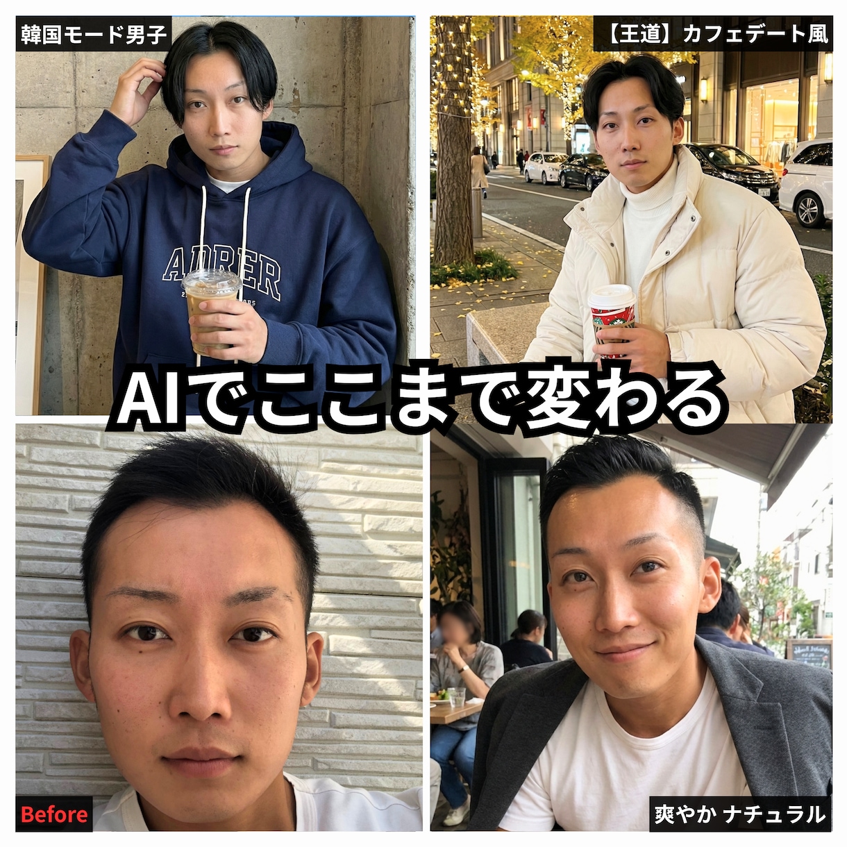 マチアプ｜AIで『奇跡の他撮り風』を完全再現します 先着3名1000円！自撮りを「モテる他撮り」に完全再現します イメージ5