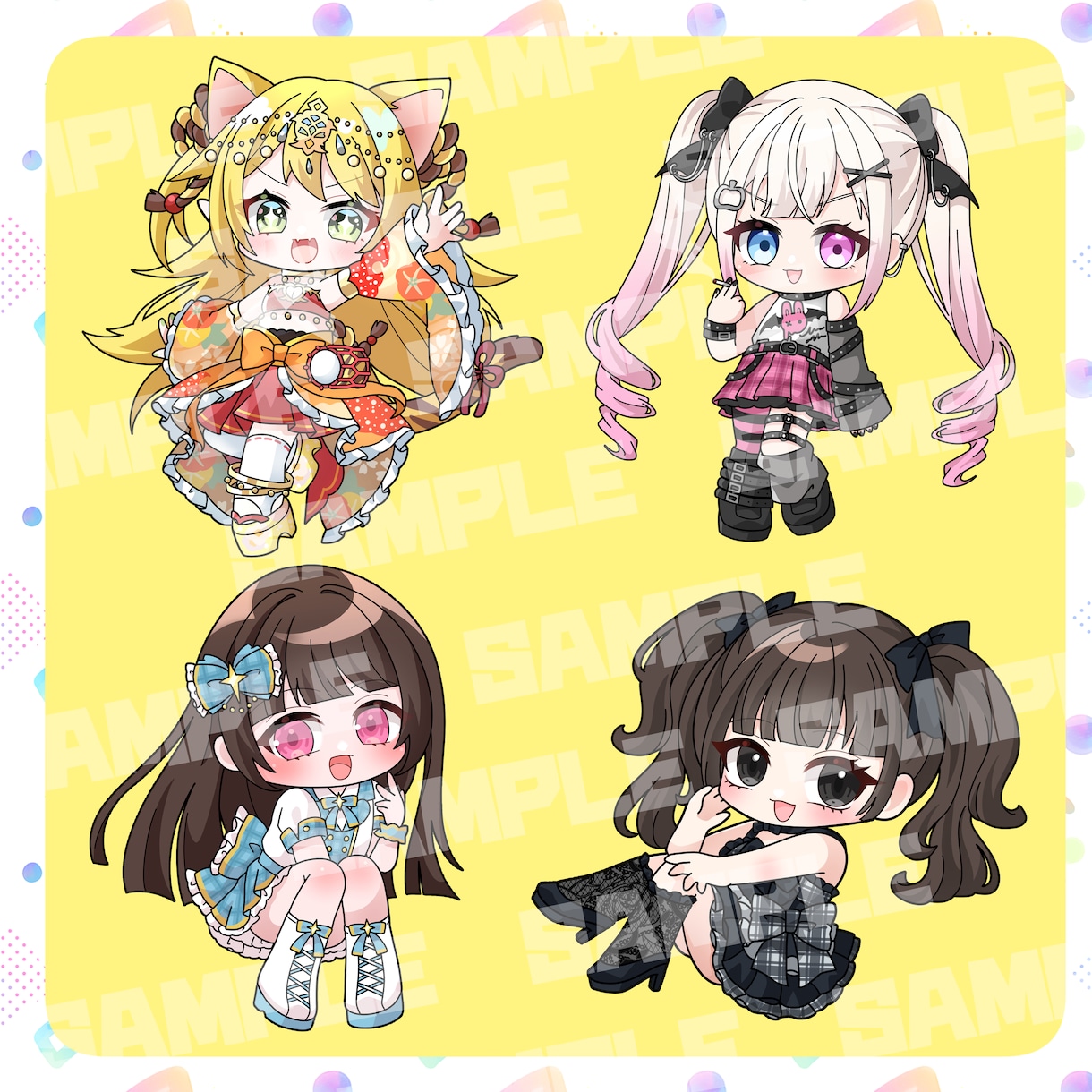 商用利用可能！可愛く綺麗なSDイラストを制作します 信頼の高品質！初めてのご依頼でも安心サポート♪ イメージ8