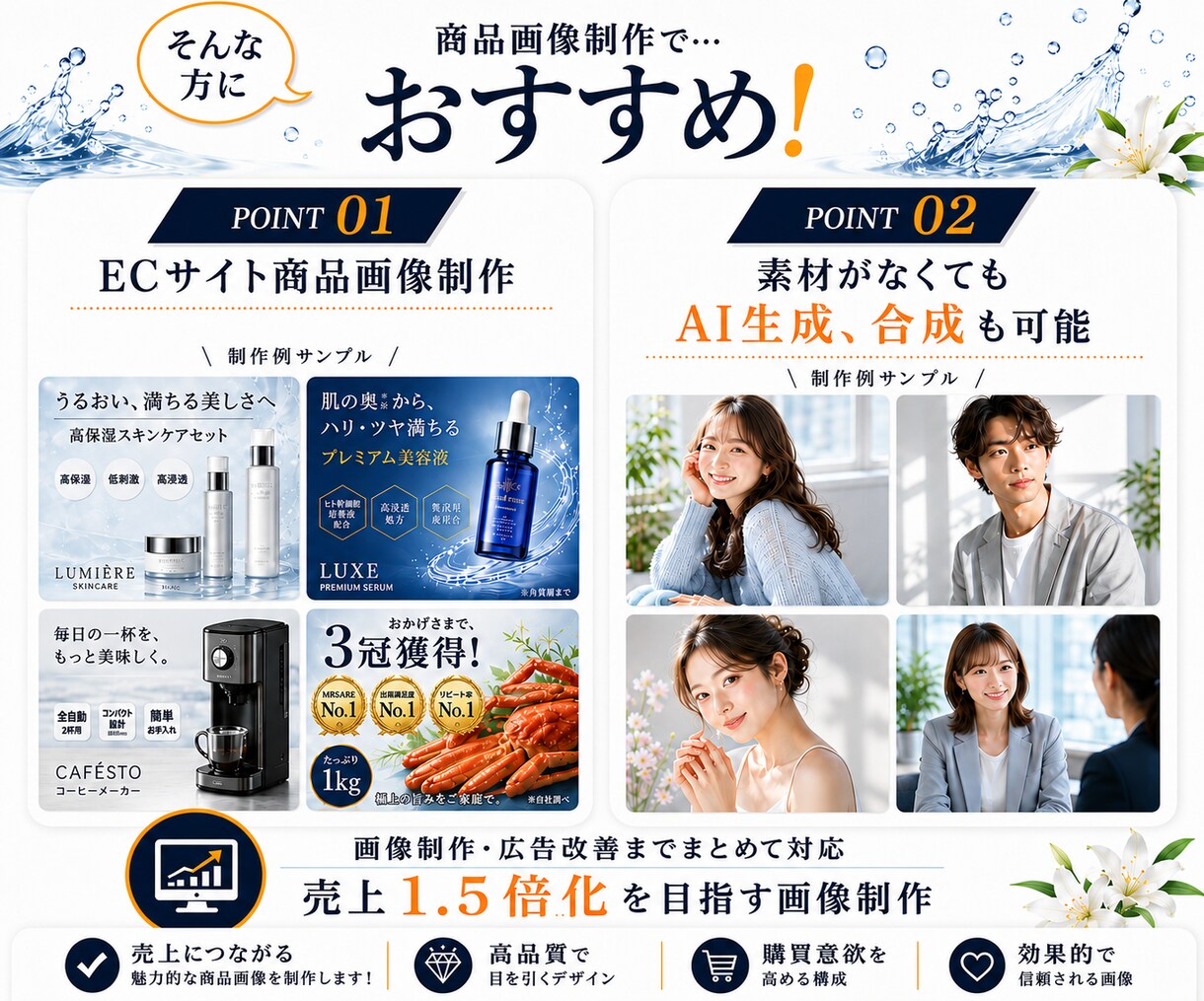 Amazon商品画像制作|購入転換率を上げます お試し1商品限定｜訴求設計込の商品画像制作｜楽天も対応 イメージ3