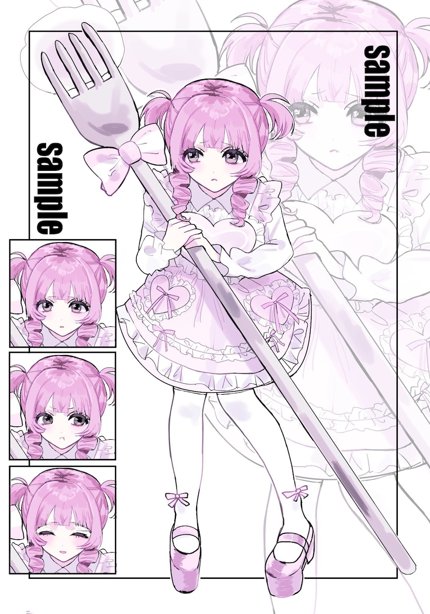 SNSアイコン/1枚絵/立ち絵制作します グッズ、SNSアイコン、サムネイルなどに是非 イメージ9
