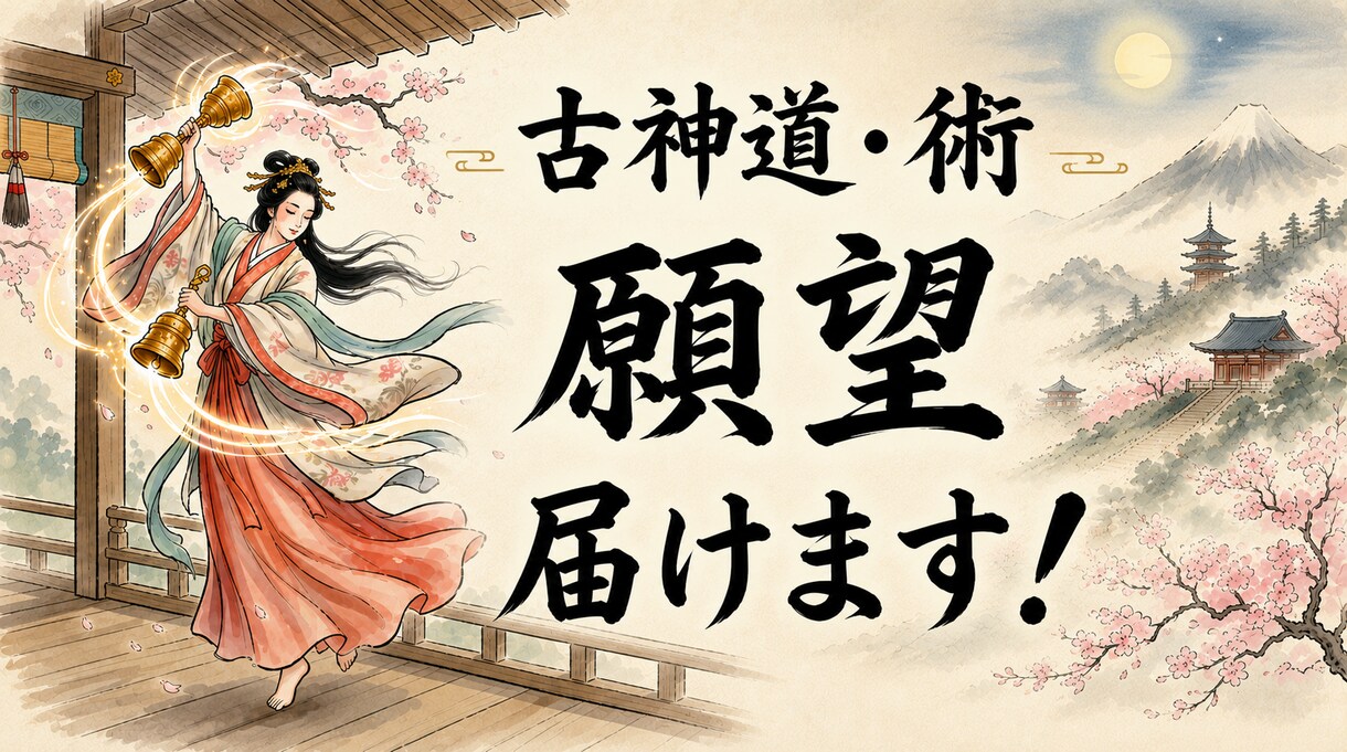 八百万ヒーラーが、あなたの願いを神様にお届けします 古神道の術で、願いを叶えるお手伝いをします！ イメージ1