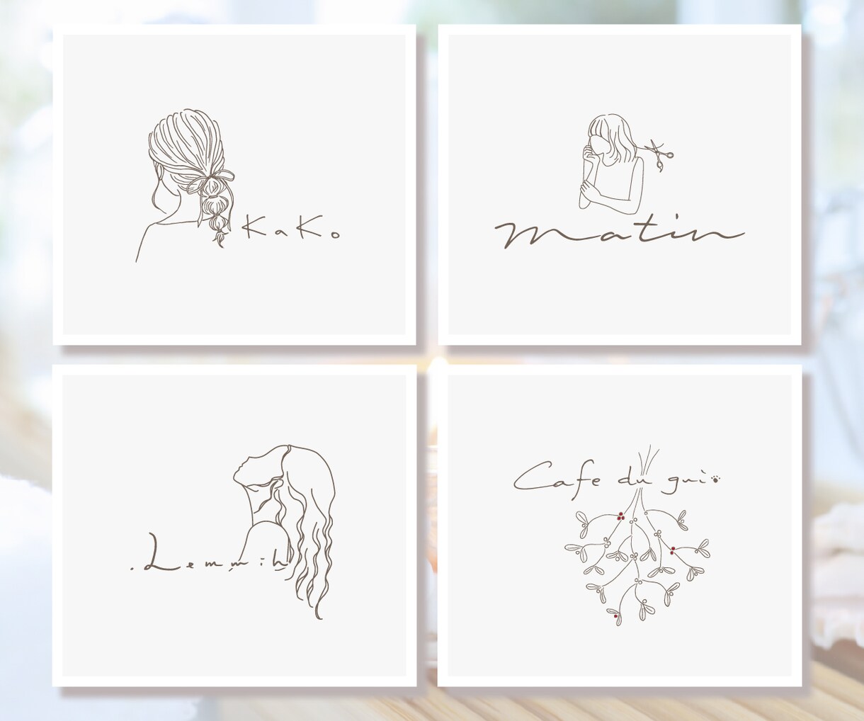 世界に一つのイラスト付手書きロゴを作成します ゆるく温かい可愛いロゴです♪商用利用OK・著作権譲渡 イメージ3