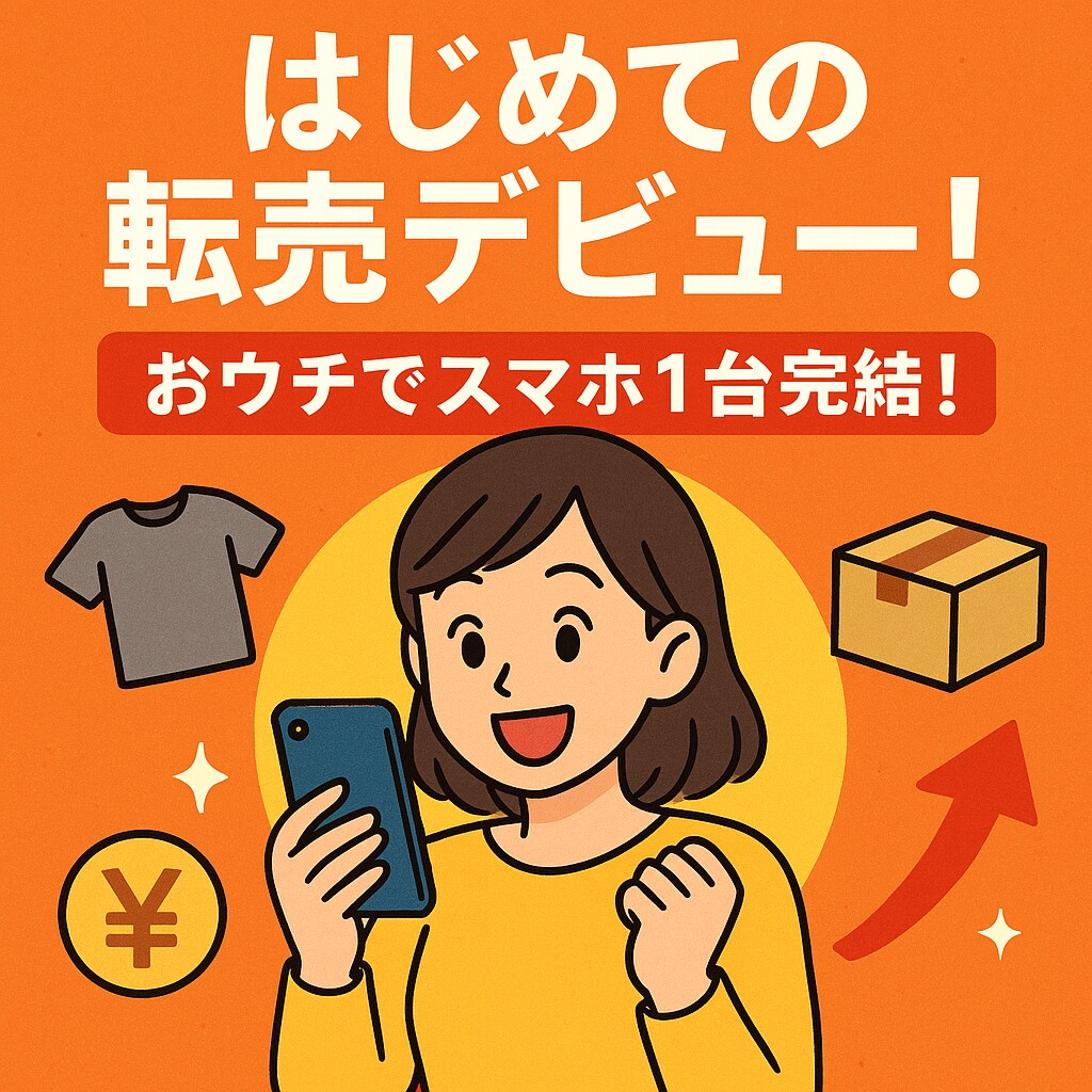 転売デビュー！主婦も学生もできる初心者転売教えます ネットで完結する案件もあり地方の方も気軽に学べます イメージ1