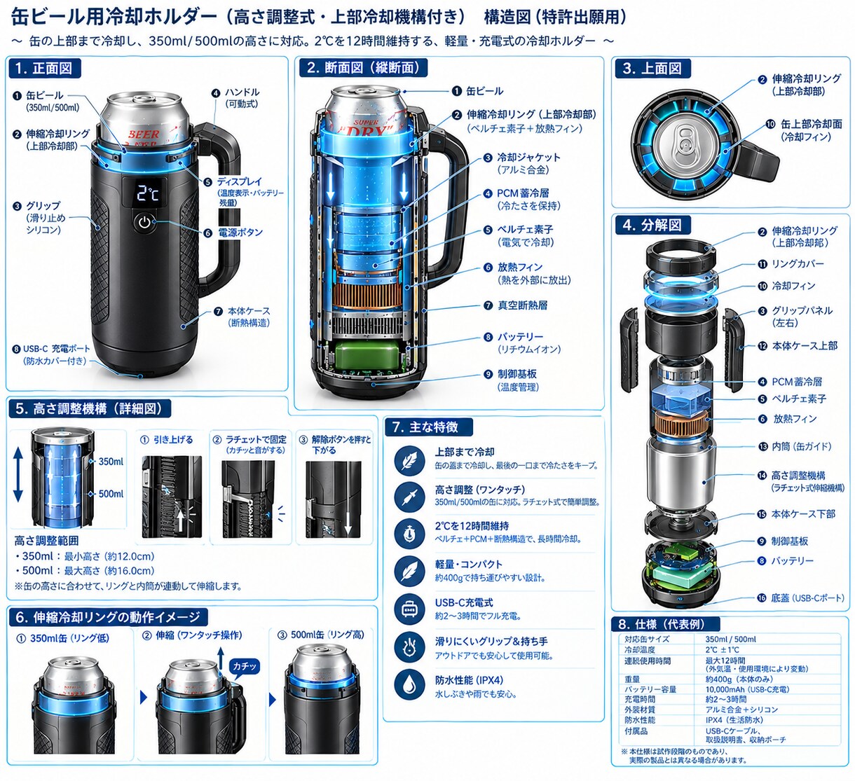 酒飲みが本当に欲しいコップとなります 猛暑の中でいつでも冷たいビールが飲めるコップ イメージ1
