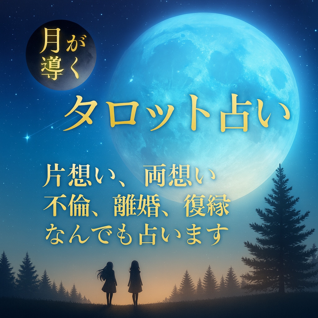 恋愛タロット：鑑定書付｜月の巫女セレナが導きます 片想い、両想い、不倫、離婚、複雑恋愛、なんでも占います。 イメージ2