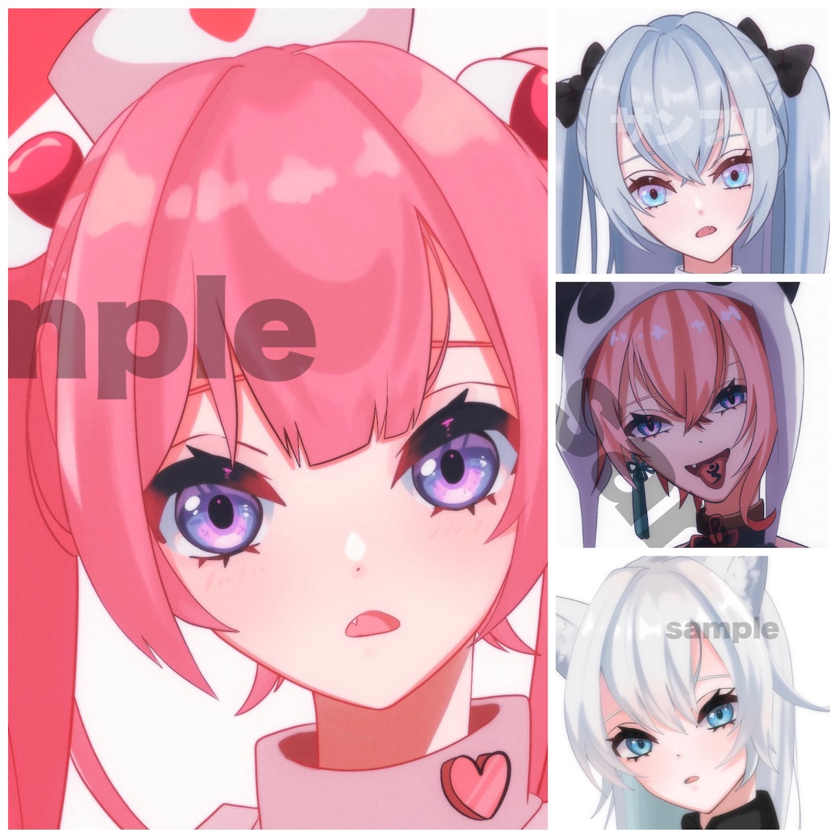 Vtuber、IRIAM等の立ち絵描きます キャラクターデザインの際の修正回数無制限で承ります！ イメージ5