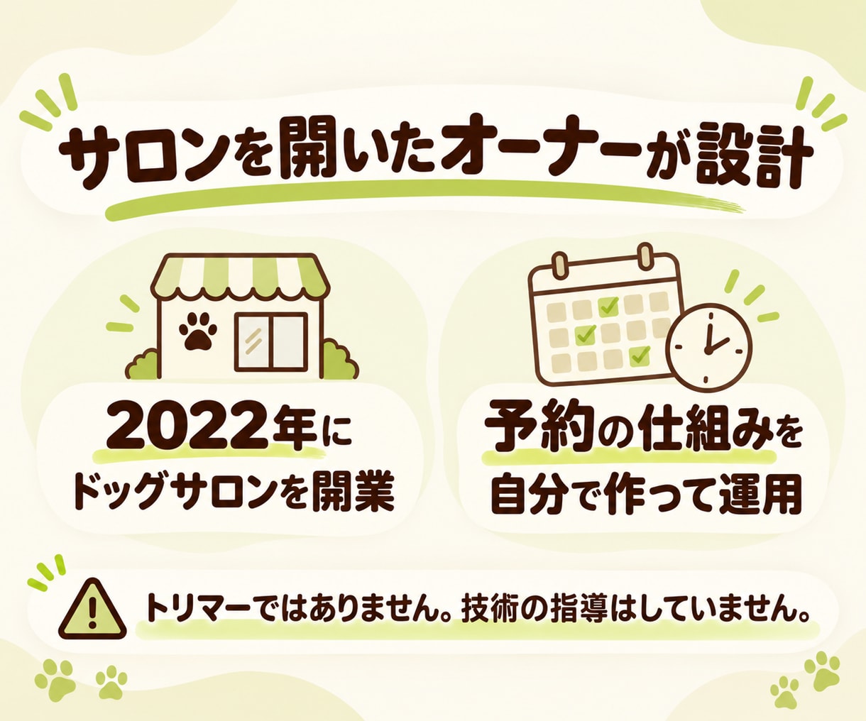 1人ドッグサロンの売上と予約枠を設計します 料金×頭数×営業日の売上表と1日の予約枠表を納品 イメージ5