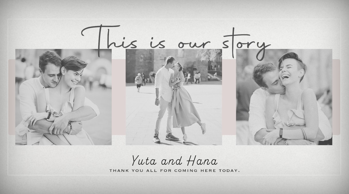 ポラロイド風 結婚式プロフィールムービー制作します ⭐︎特別価格⭐︎ DVD１枚無料 イメージ1