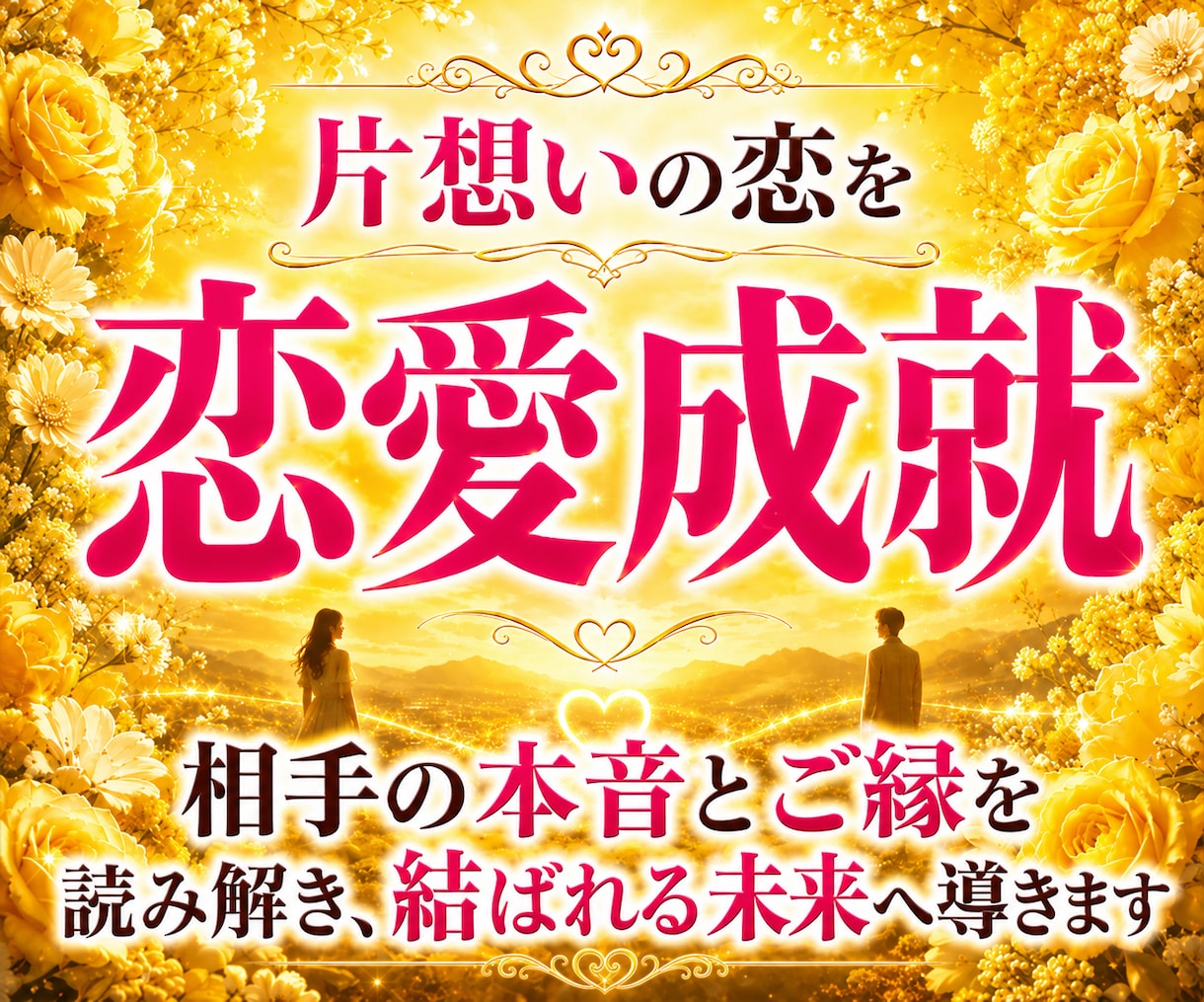 片思い占い｜脈ありと本音を霊視し恋愛成就へ導きます この恋が進まない理由と、結ばれるために必要なことを視ます イメージ1
