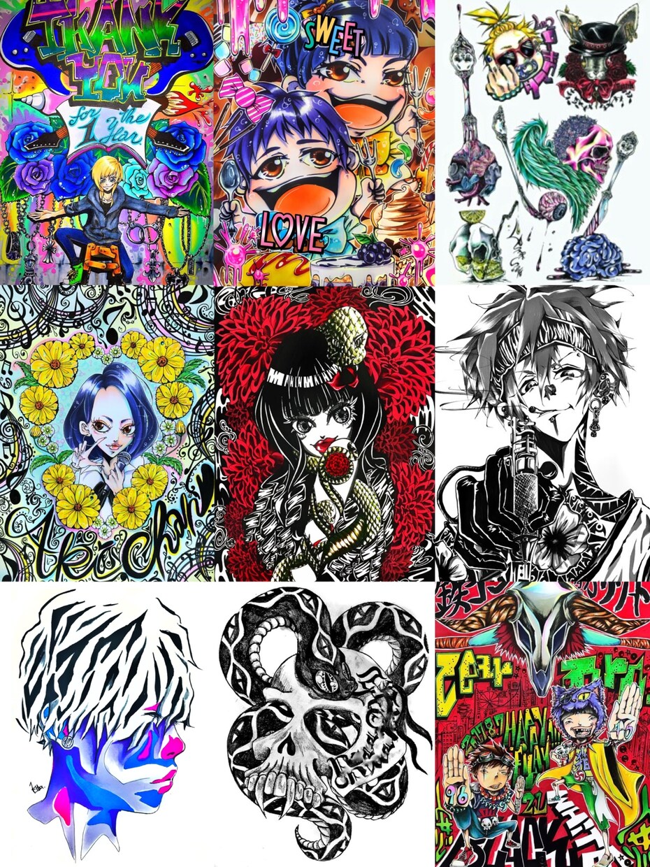 手描き、アナログの絵配送します プレゼントやインテリアなどに！ イメージ7