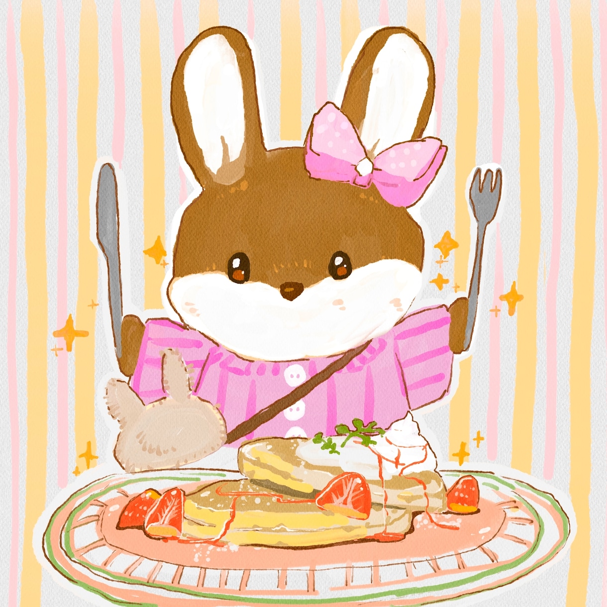 ペットの似顔絵などをイキイキした水彩画風に描きます イキイキとして明るいテイストの水彩画風のイラストです！ イメージ5