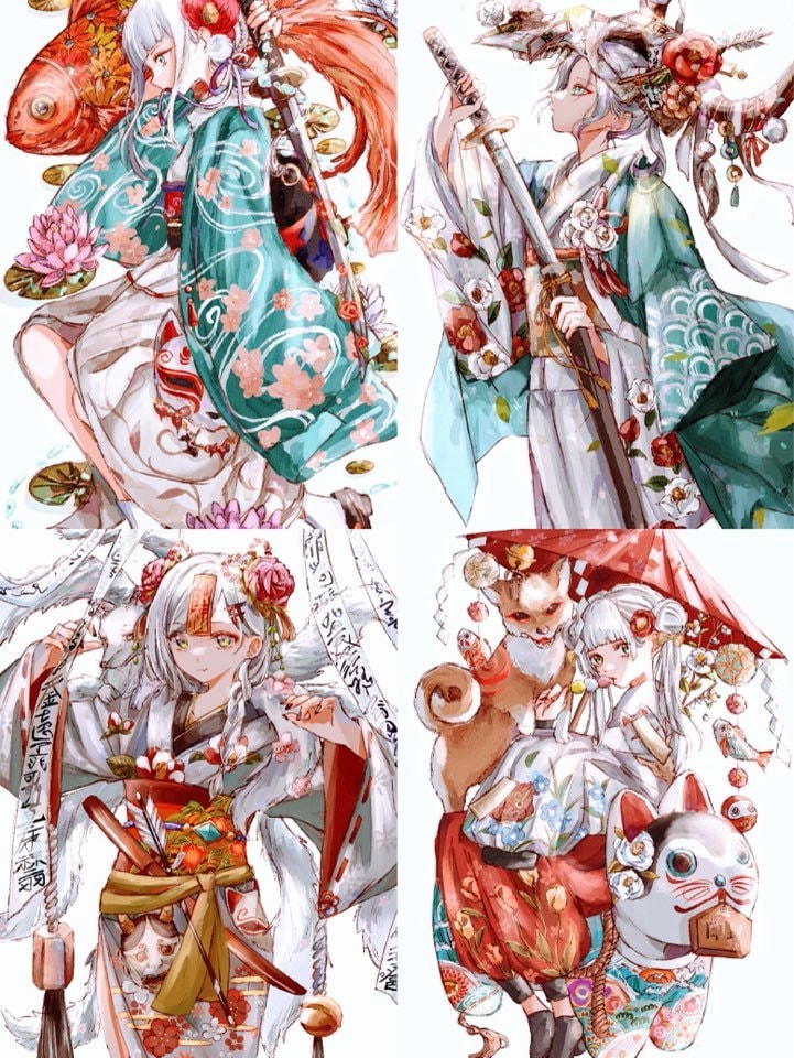 アナログ風な絵柄でご希望のイラスト全般お描きします 年賀絵、アイコン、MV絵、サムネ、キービジュアル、キャラデザ イメージ10