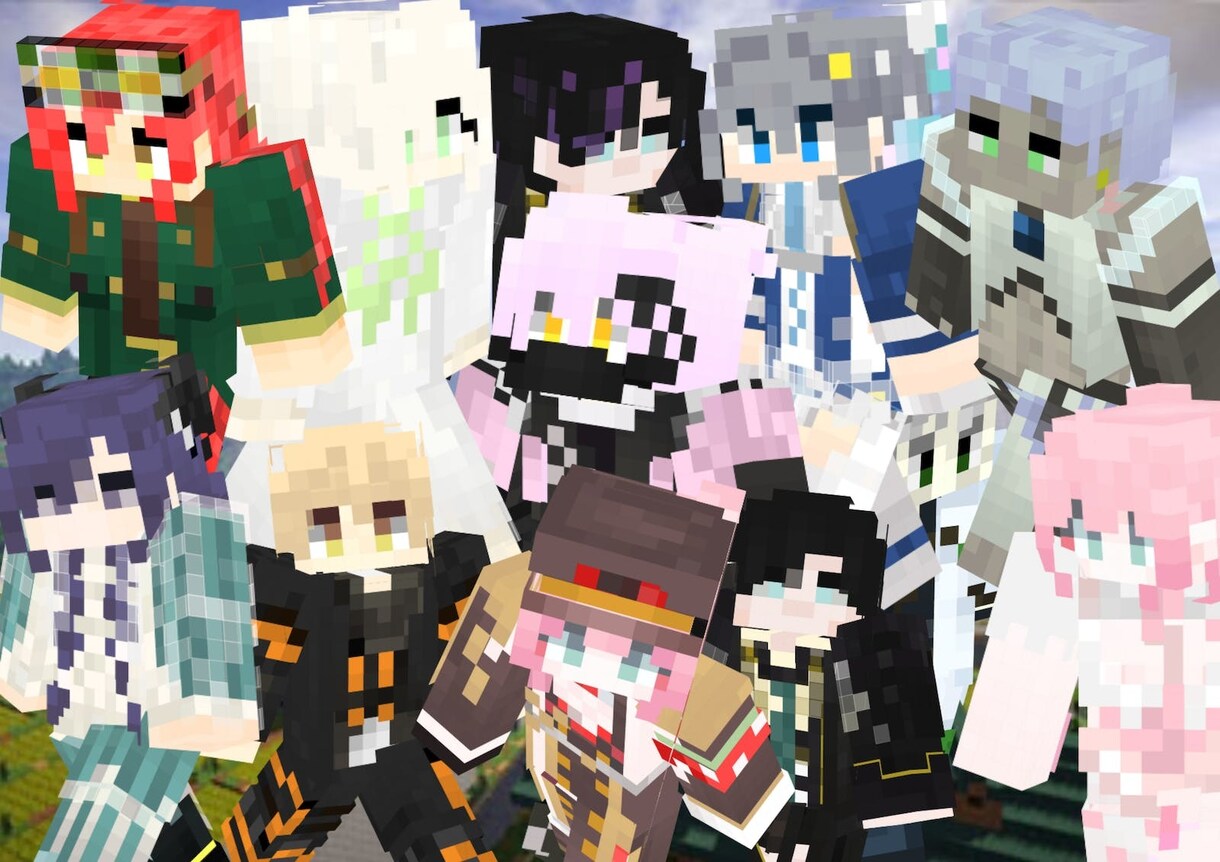 Vtuber必須アイテム！マイクラスキン作成します 参考画像あり！確認してからのご依頼をお願いします！ イメージ4