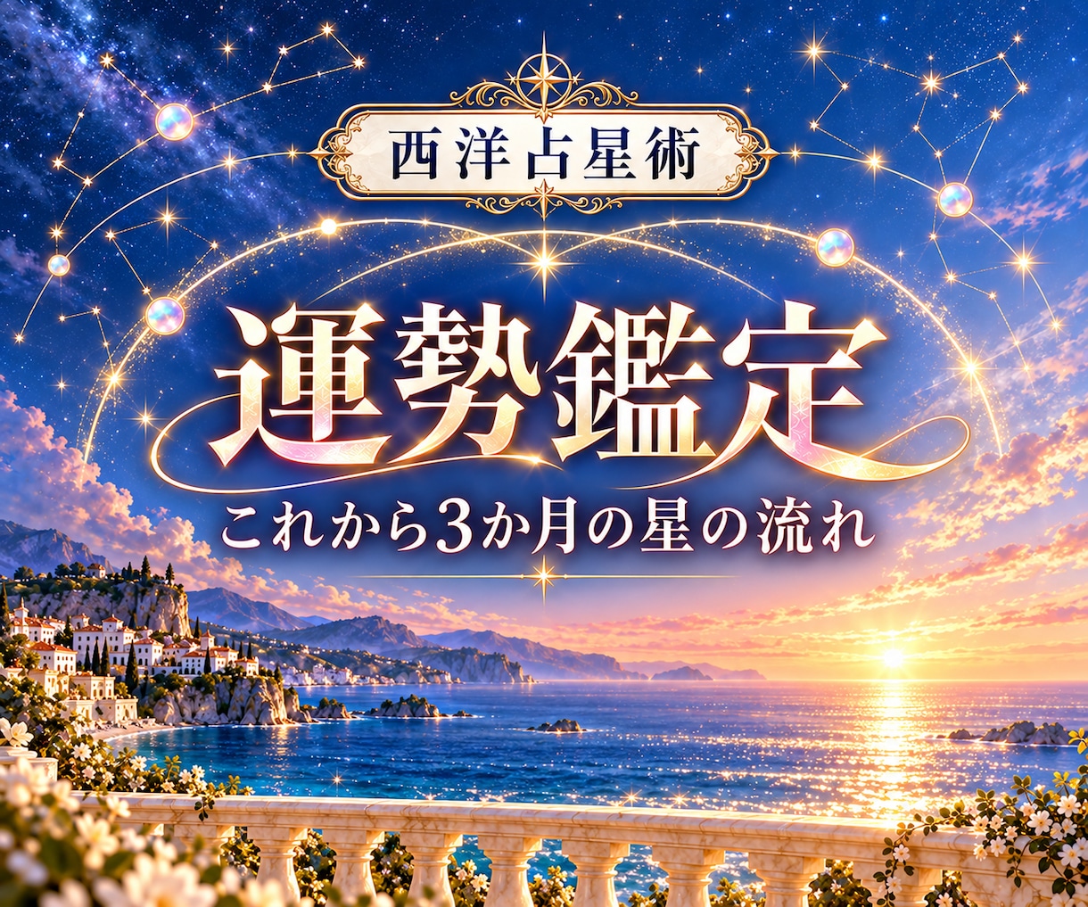 西洋占星術でこれから3か月の運勢を読みます 今の星の流れを知り、これからの日々を楽しむヒントに イメージ1