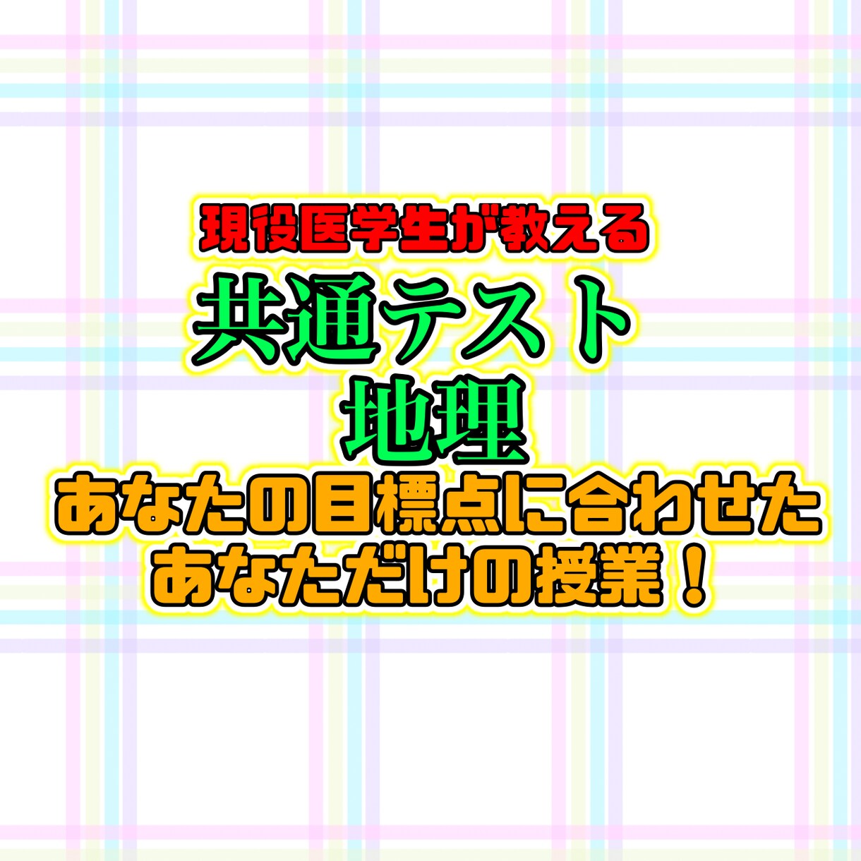 共通テスト直前！「地理分野 地誌」の授業を行います 共通テスト地理9割、現役の医学生があなただけに授業を実施！ イメージ1