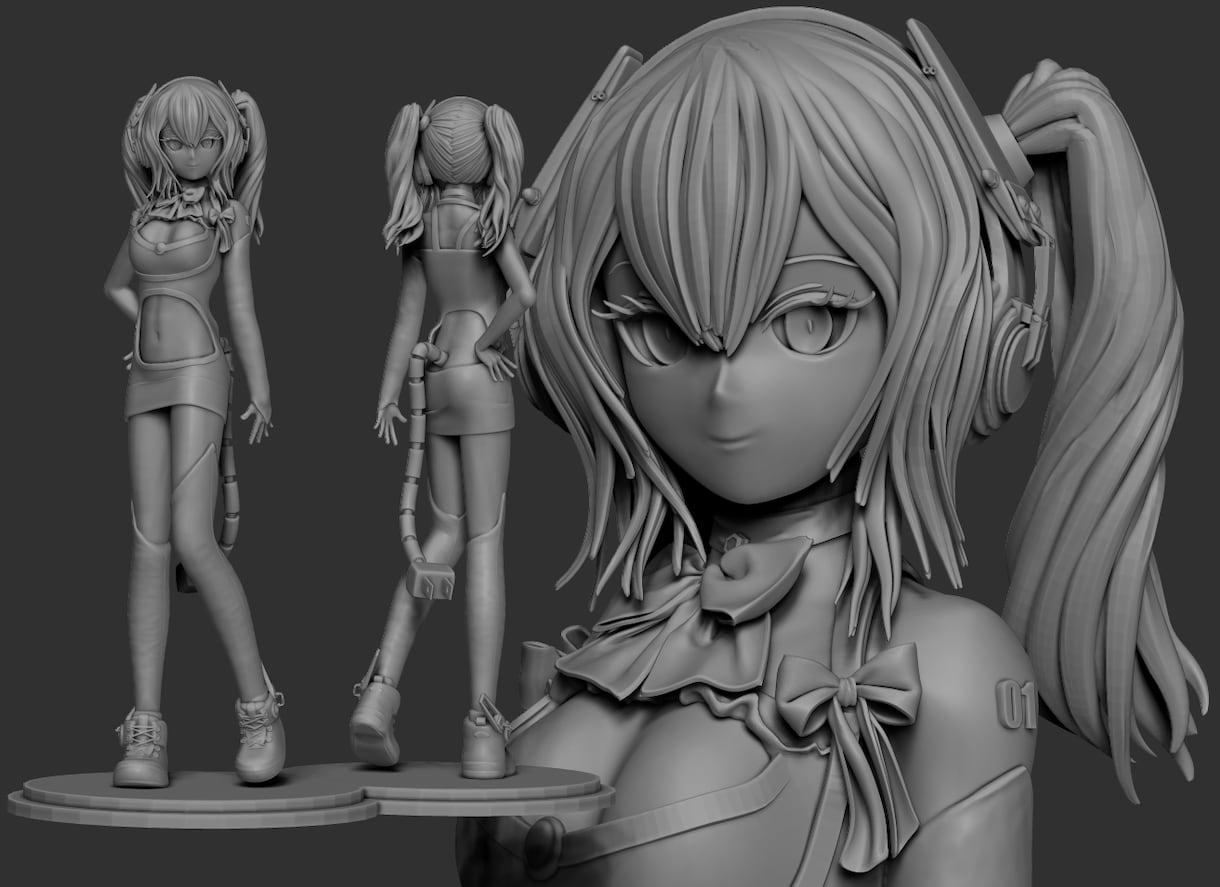 フィギュア用原型データ作ります スピード重視でイラストからも写真からもOK! イメージ1