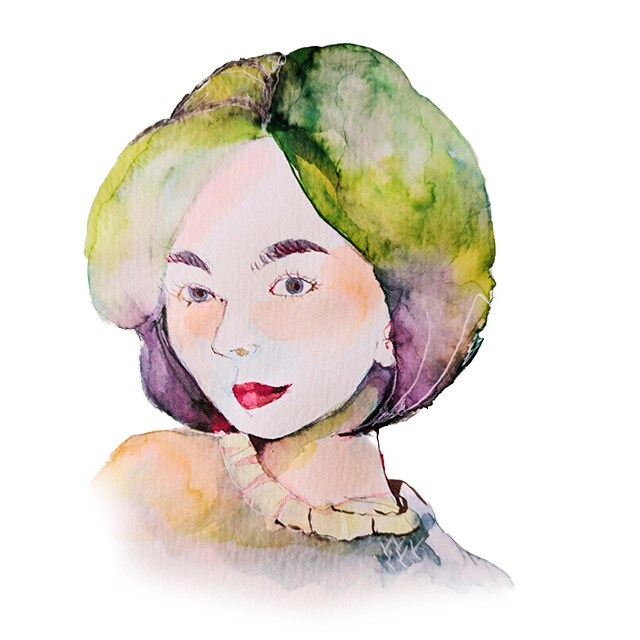 修正無料　似顔絵SNSアイコン描きます ニュアンスカラー仕上げ水彩似顔絵 イメージ8