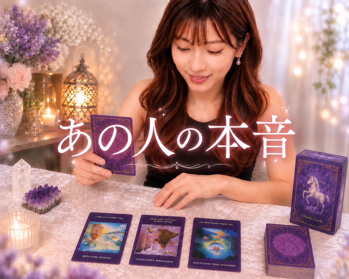 恋愛占い｜相手の気持ち・本音・2人の未来を占います 片思い・復縁・複雑恋愛｜お二人のご縁と未来を読み解きます♡ イメージ1