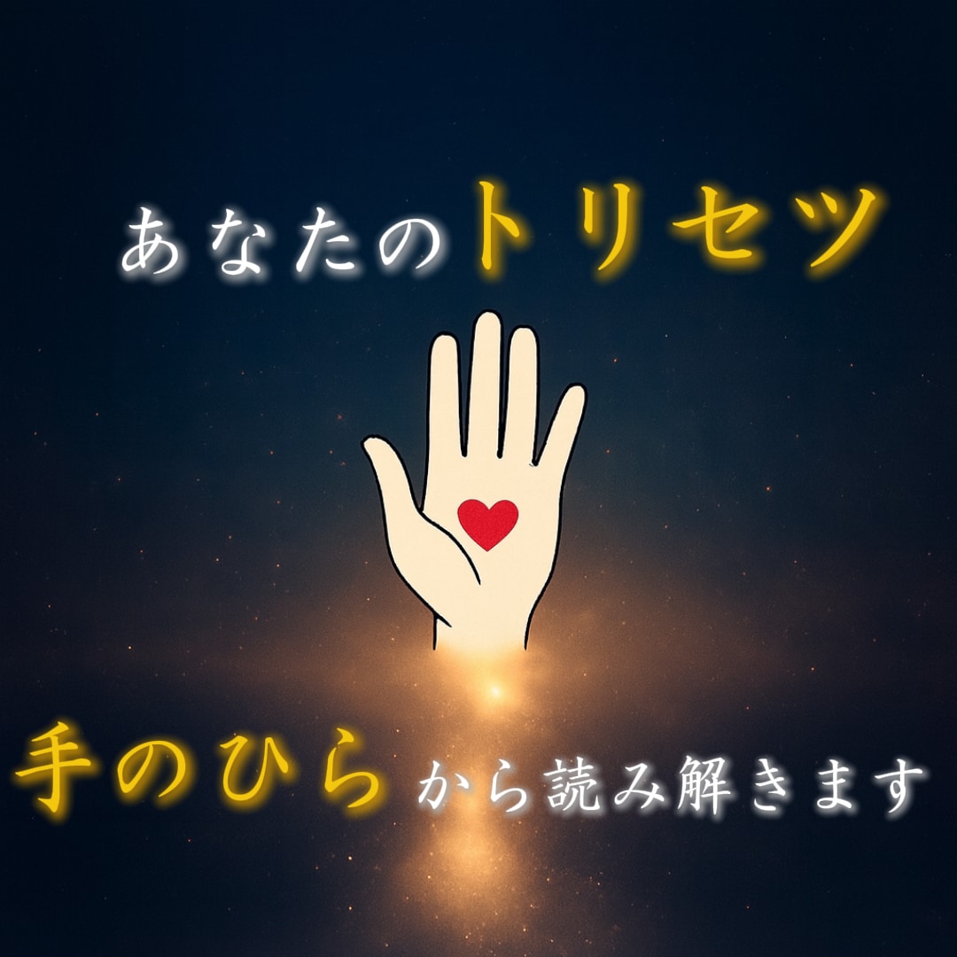 あなたのトリセツを手のひらから言葉にします ｜恋の本音と心の癖をそっと紐解きます イメージ1