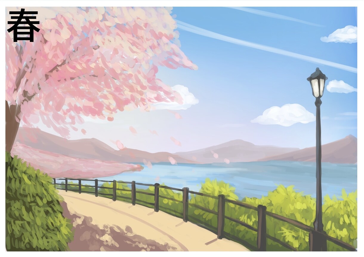 季節感のある背景イラスト制作します 世界観に合う背景を丁寧に制作します イメージ2