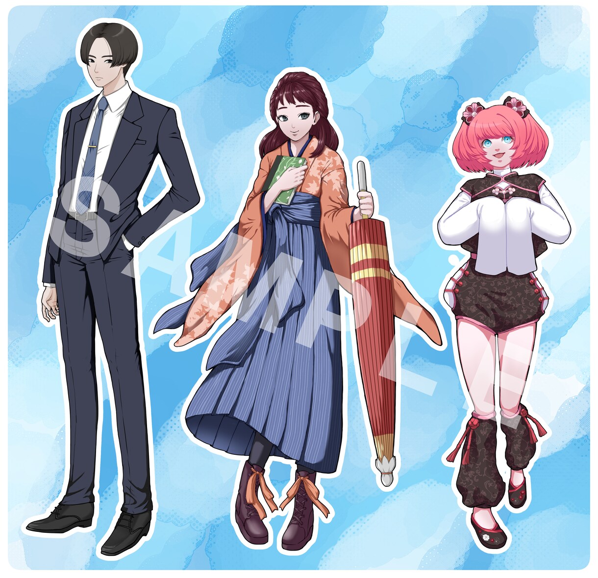 人物立ち絵制作致します TRPG・配信・ゲームのキャラクター作成に！絵柄寄せ可！ イメージ2