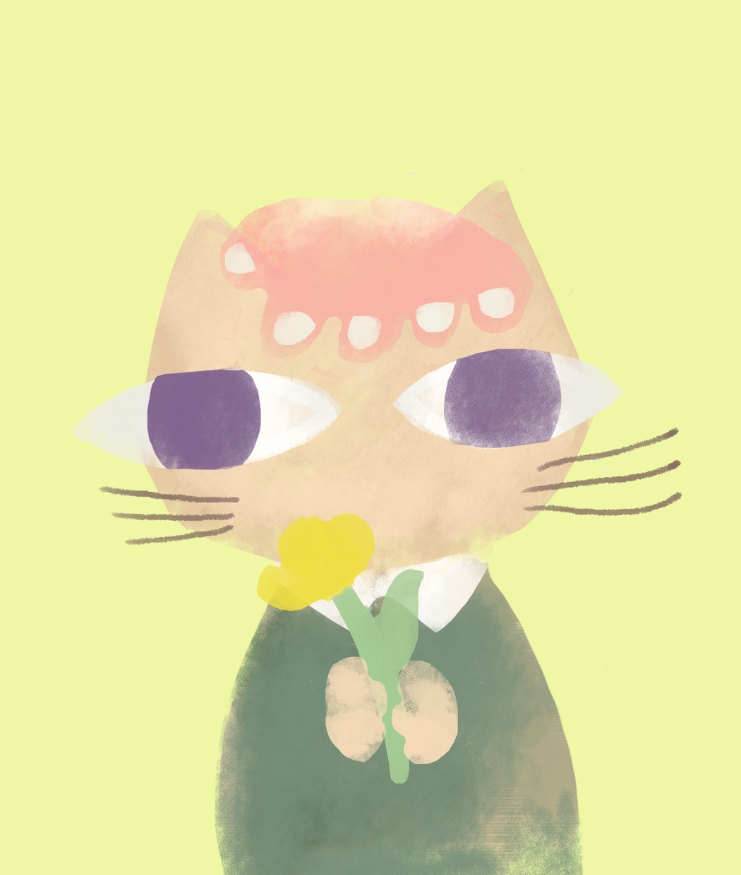 やさしいタッチで不思議なキャラ描きます 癒しとシュールが同居するキャラを描きます イメージ1