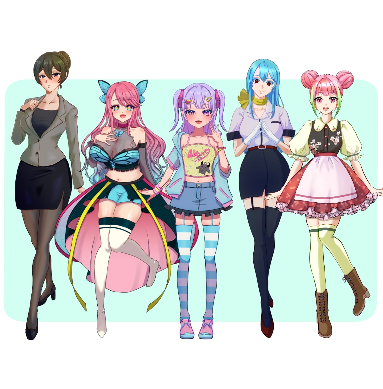 商用可◎立ち絵イラストお描きします IRIAM／TRPG／ゲーム／配信／オリキャラなどにどうぞ イメージ2