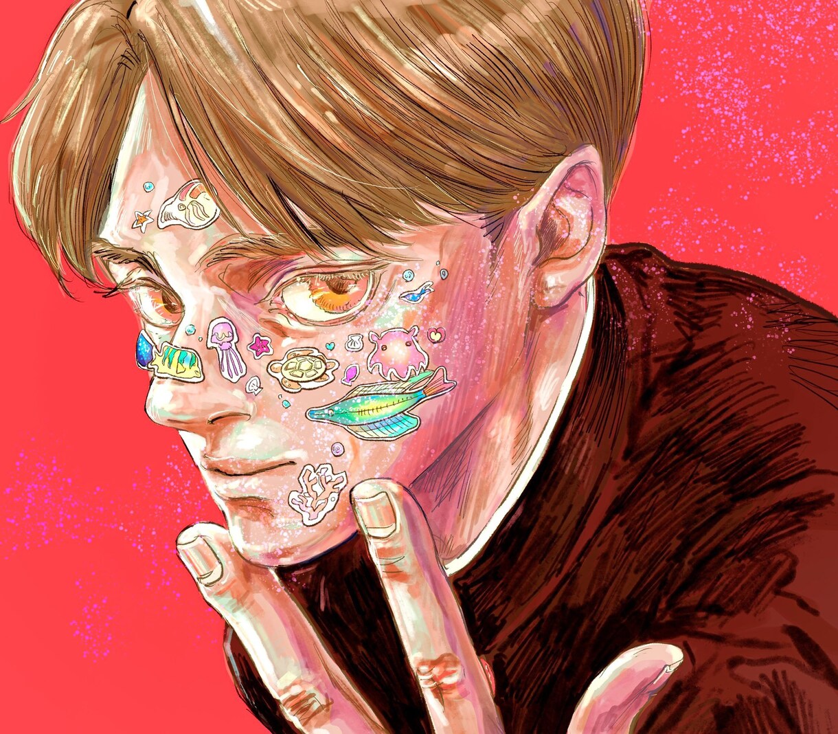 海と男性のイラスト描きます 海と男性をモチーフにしたイラスト描きます イメージ2