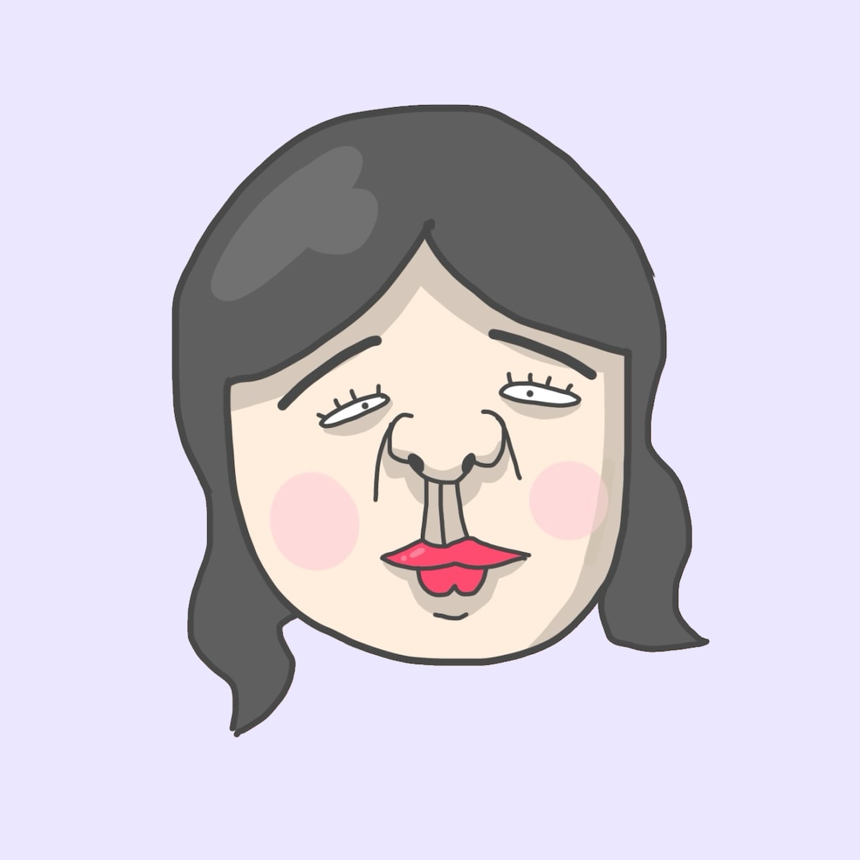 変顔イラスト描きます 想像で絶妙にカオスでキャッチーな似顔絵を描きます イメージ1