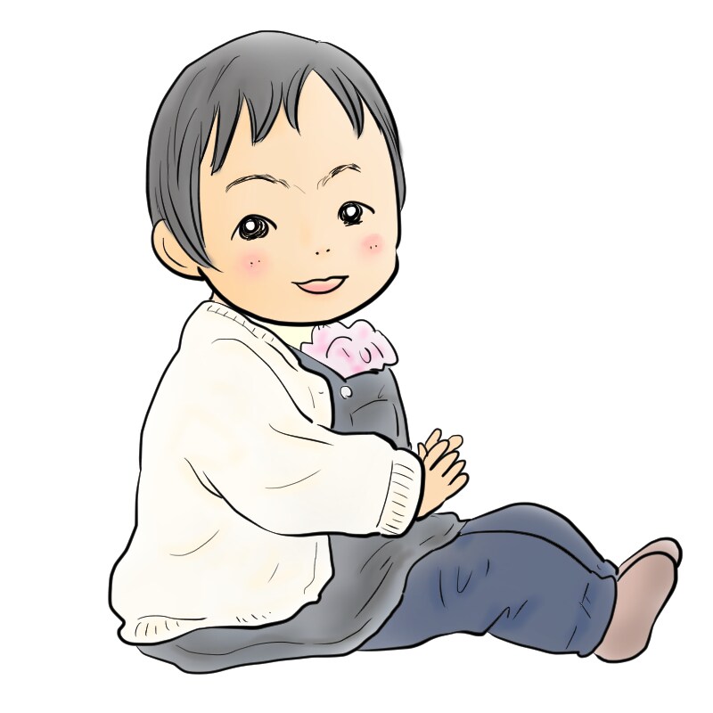 カラー版・お写真をもとに似顔絵を描きます お子さんの記念や名刺用にも使えます！ イメージ2