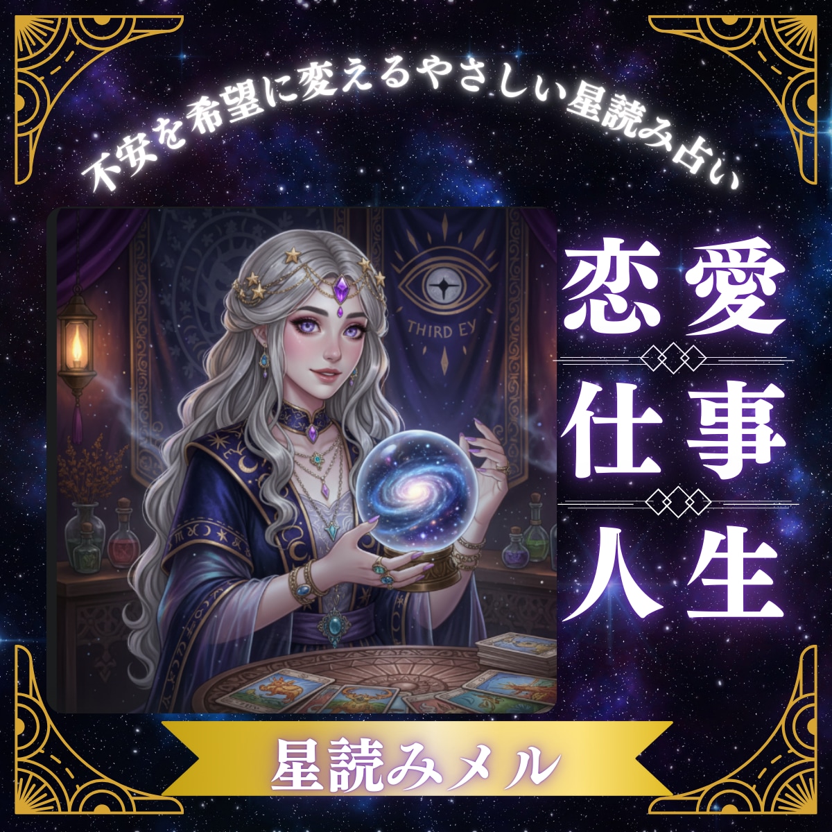 星読みメルが恋愛・仕事・人生占います 不安を希望に変えるやさしい星読み占い イメージ1