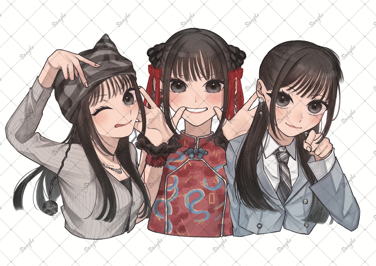 バストアップは一律料金で描きます 推しへのフラスタなどに可愛いイラストを添えてみませんか？ イメージ4