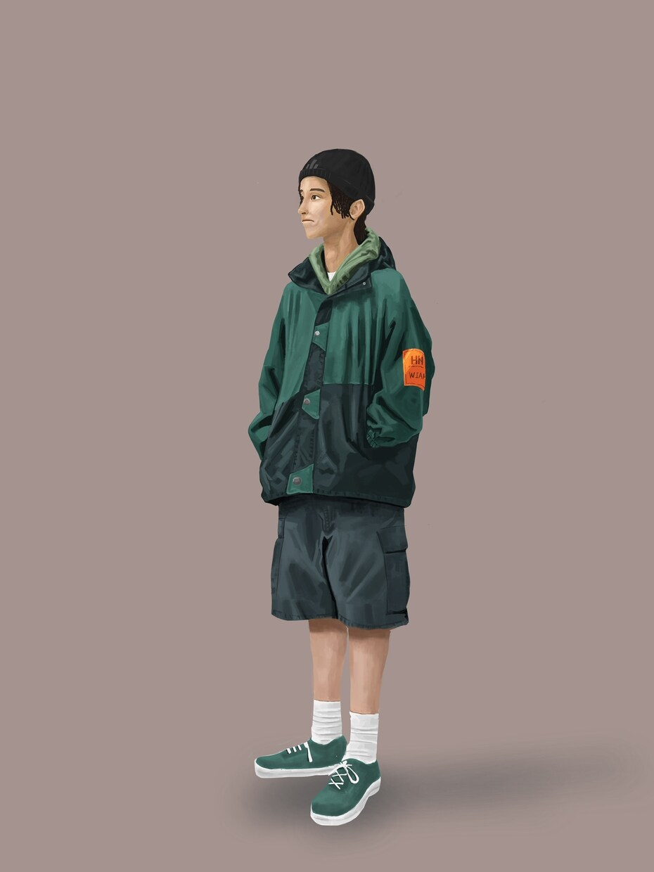 全身をオシャレにリアルタッチでイラストで描きます プレゼント、SNSのアイコンにどうぞ！ イメージ2
