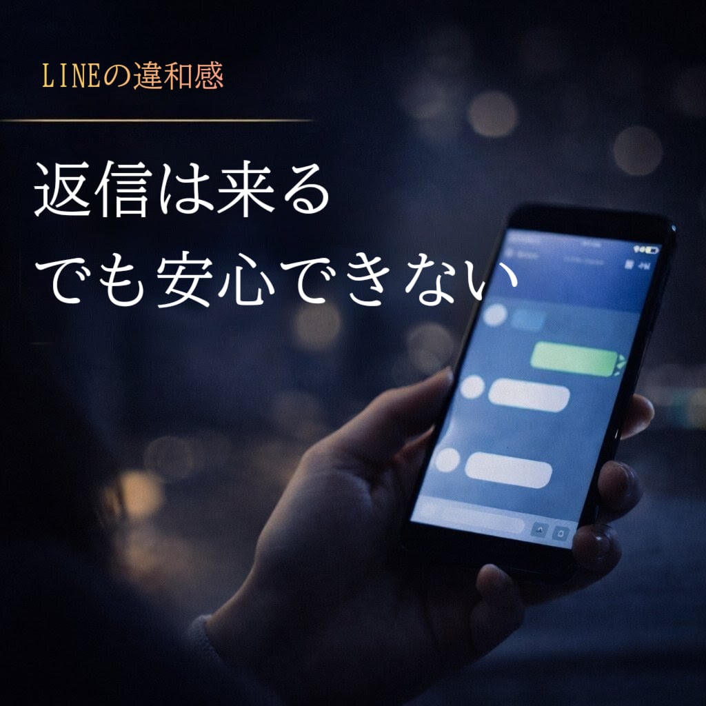 LINE返信・デート後の温度差から心理分析します 感情ではなく、行動から読み解く。 イメージ2