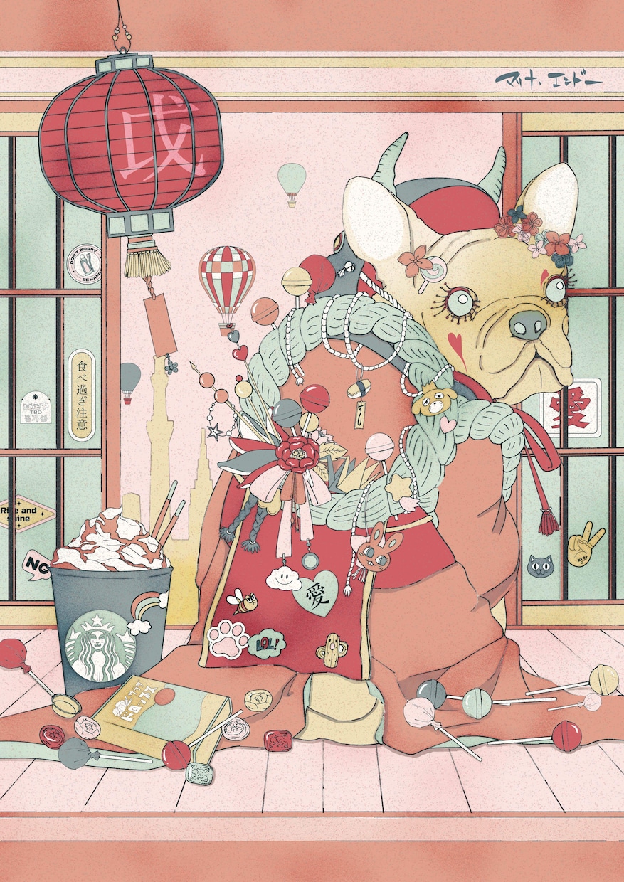 和×POP・浮世絵×POPなイラストを描きます 商品や雑誌のイラスト、大切なペットの似顔絵まで対応します！ イメージ1