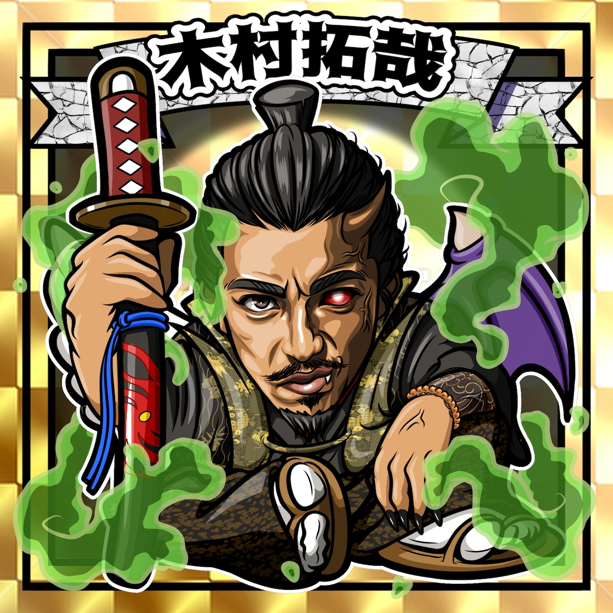 大好評‼️ビックリマン風似顔絵作成致します 【ギャル雑誌egg、Nutsの