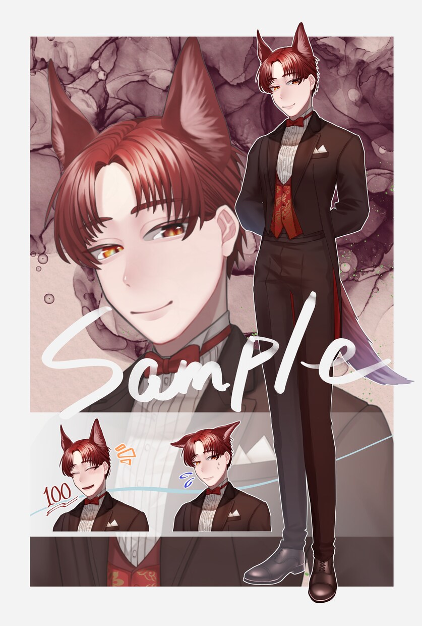 TRPG・動画などで使用できる立ち絵作成します スーツ・革靴の男性の立ち絵が得意です イメージ4