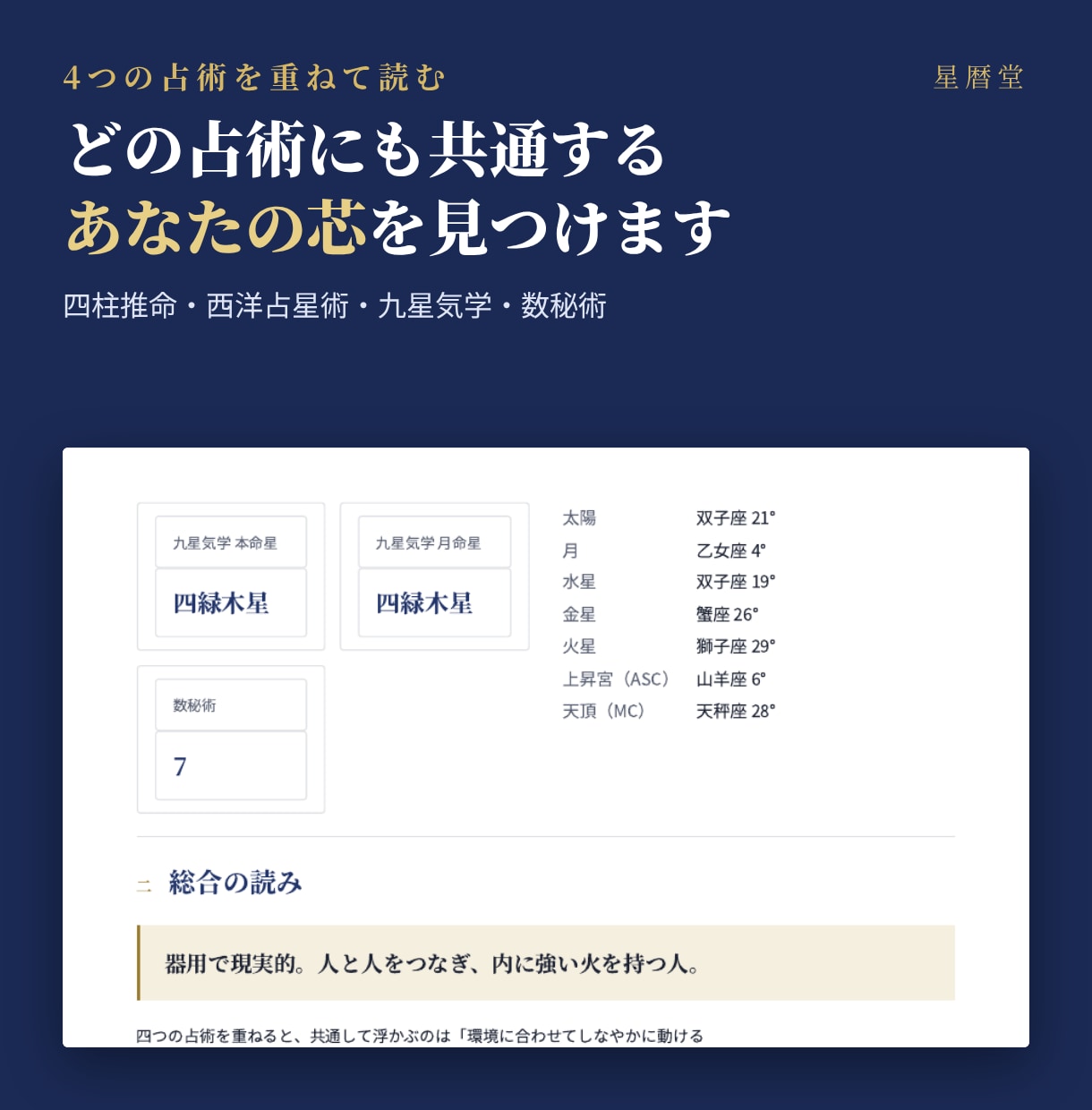 四柱推命と占星術で運気の流れを鑑定書にします 過去の振り返りで当たりを確かめられるPDF鑑定書 イメージ4